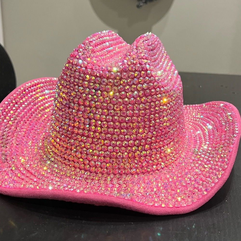 Pink Rhinestone Cowboy Hat